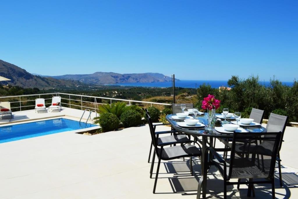 Villa Vuna - Private Pool -Sea View Ханя Екстериор снимка