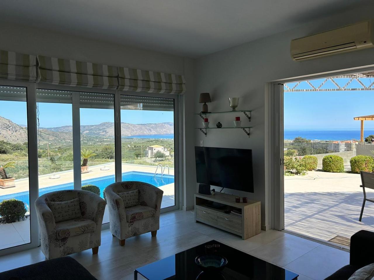 Villa Vuna - Private Pool -Sea View Ханя Екстериор снимка